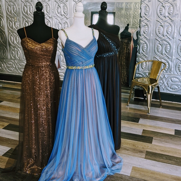 NWT Tulle Over Sequin Dress - Picture 4 of 4